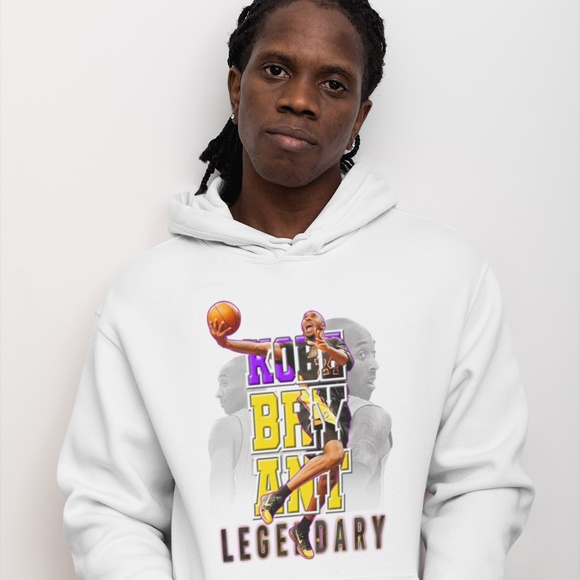 LEGENDARY KOBE BRYANT:: BE THE BEST VERSION OF YOURSELF UNISEX CUSTOM HOODIE - Picture 3 of 4